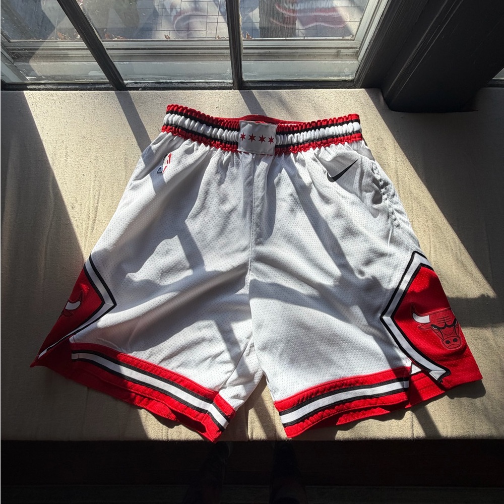 Nike White and Red Athletic Men's Shorts
